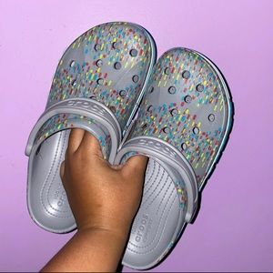 Rare Confetti Crocs